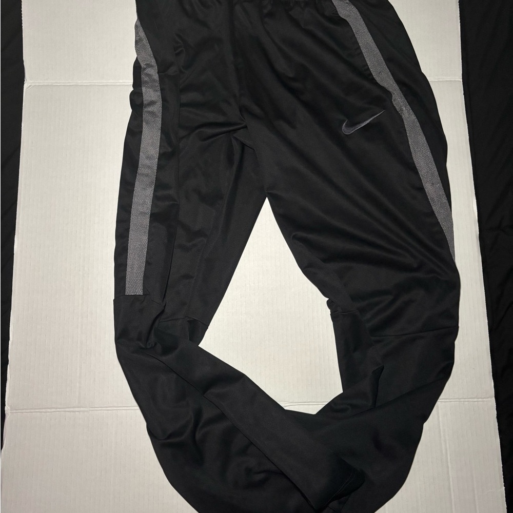 Nike Black Joggers with Silver Accents